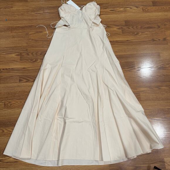 ANNA OCTOBER Ivory Uma Maxi Dress size Large - Picture 9 of 13